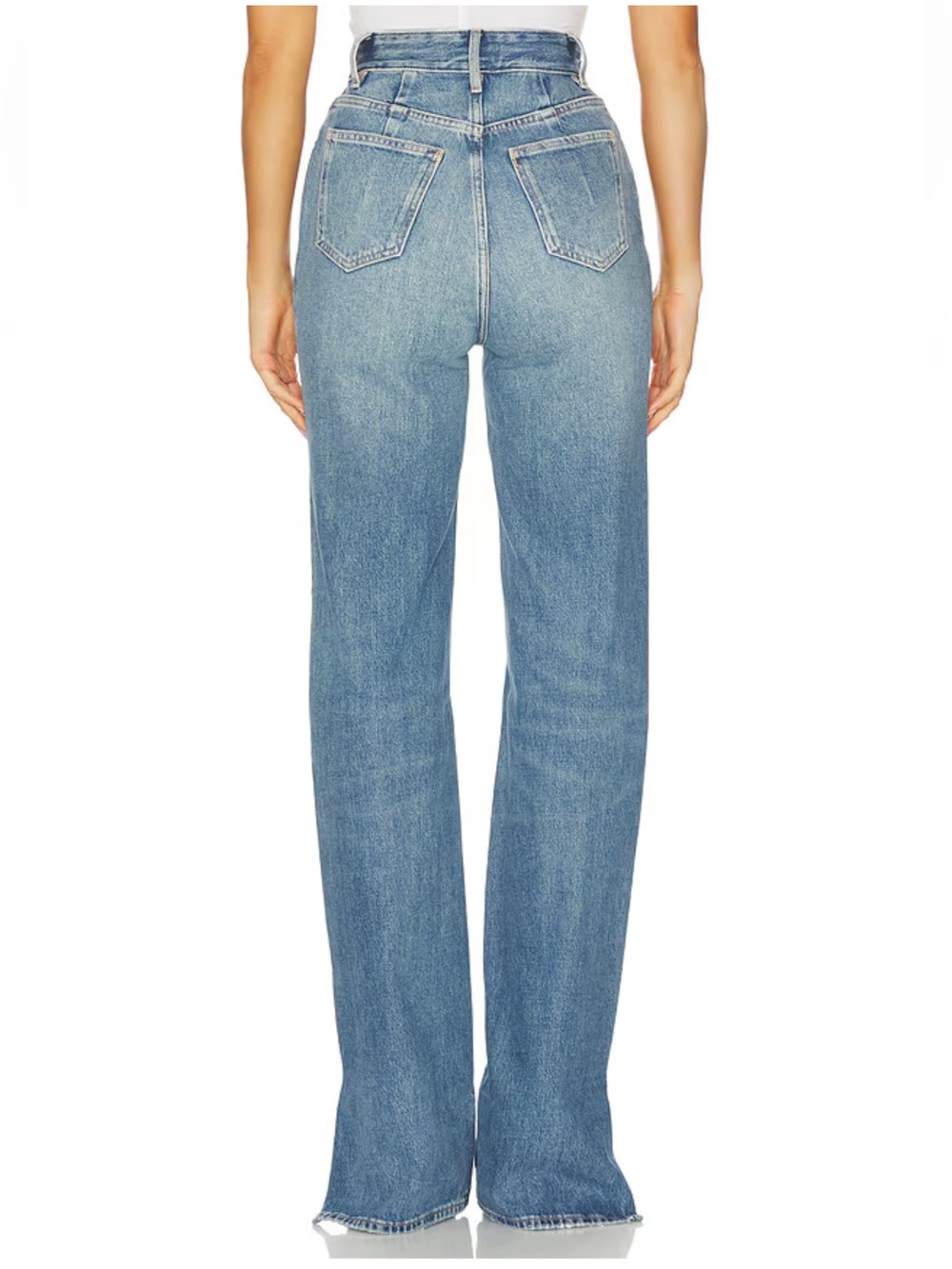 Revolve Good American The Khloe Jeans High-Rise Destroyed Distressed Size 4 / 27 - Picture 6 of 13